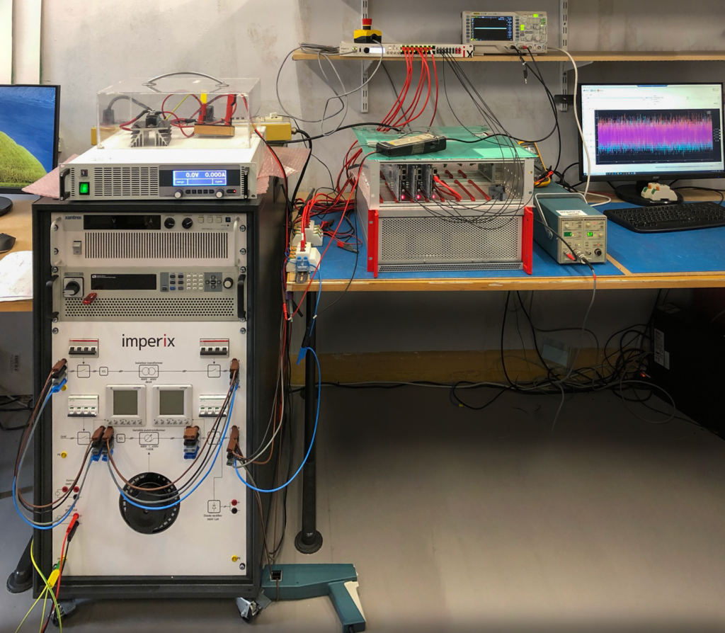 Experimental setup of grid-connected inverter controlled by an FPGA