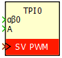 SV PWM helper block for PLECs