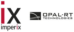 Logo of imperix and Opal-RT.